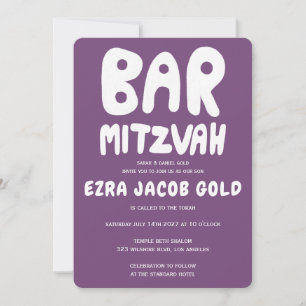 Invitation Barre personnalisée super de manutention Mitzvah P