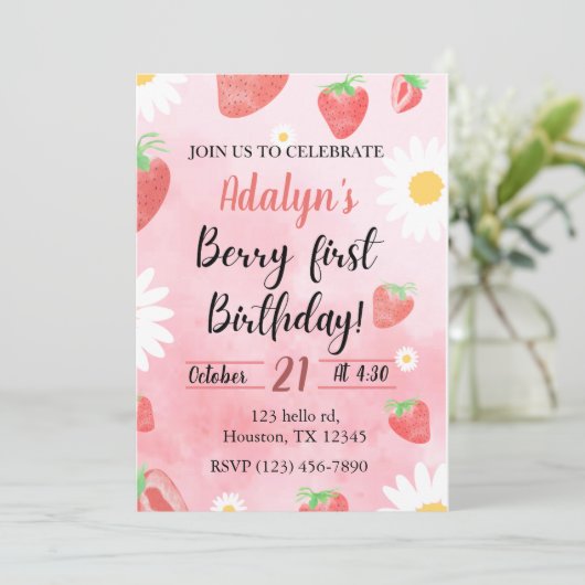 Invitation Barry premier anniversaire (Debout devant)