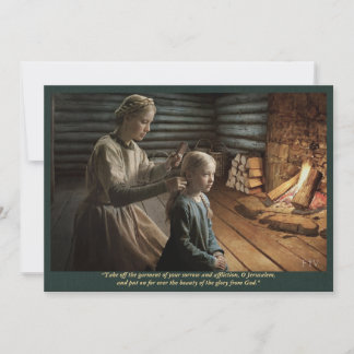 Invitation Baruch 5:1 – Anna peignant les cheveux de Gosia