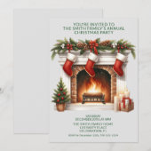 Invitation Bas de cheminée Présente la Fête Verte (Devant / Derrière)