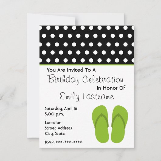 Invitation Bascules électroniques/fête d'anniversaire vertes (Devant)