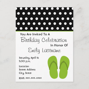 Invitation Bascules électroniques/fête d'anniversaire vertes