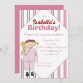 Invitation Base-ball-Orientée de fête (Devant / Derrière)