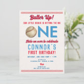Invitation base-ball premier anniversaire imprimé ou numériqu (Debout devant)