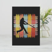 Invitation Base-ball Vintage (Debout devant)