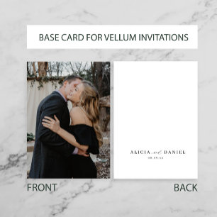 Invitation Base de photo personnalisée pour superposition de