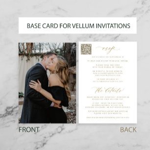 Invitation Base de photos pour vellum tout en un mariage de c