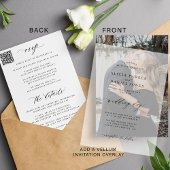 Invitation Base de photos pour vellum tout en un mariage de c