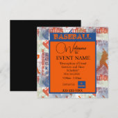 INVITATION BASEBALL (Devant / Derrière)
