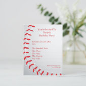 Invitation Baseball (Debout devant)