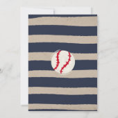 Invitation Baseball 1er Home Run Anniversaire (Dos)