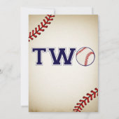 Invitation Baseball 2e anniversaire (Dos)