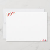 Invitation Baseball 2e anniversaire garçon photo (Dos)