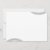 Invitation Baseball 3e anniversaire Vintage Rookie Party (Dos)