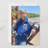 Invitation Baseball Ajouter photo Anniversaire (Dos)