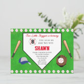 Invitation Baseball Anniversaire Fête Accueil Plate Invitatio (Debout devant)