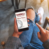 Invitation Baseball Anniversaire Garçon Cute Custom