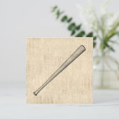 Invitation Baseball Bat Sports Art Design (Debout devant)