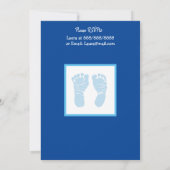 Invitation Baseball Blue Baby Boy Ultrasound Baby shower (Dos)