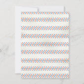 Invitation Baseball couture fête d'anniversaire (Dos)