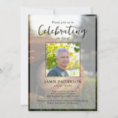 Invitation Baseball Fan Player Life Celebration Photo Funeral (Devant)