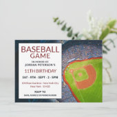 Invitation Baseball Field, Baseball Jeu Anniversaire (Debout devant)
