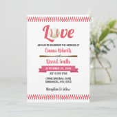Invitation Baseball Love Sports Mariage à thème (Debout devant)