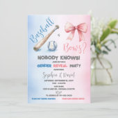 Invitation Baseball ou arcs Parti de révélation de genre (Debout devant)