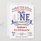 Invitation Baseball, Petite salope, Premier anniversaire (Devant)