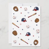 Invitation Baseball Recrue de l'Année 1er Anniversaire (Dos)