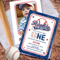 Baseball Rookie Retour Photo 1ère fête d'anniversa