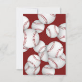 Invitation baseball softball enfants banquet de fin de saison (Dos)