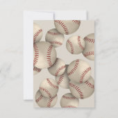 Invitation baseball softball enfants championnat saison banqu (Dos)