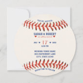 Invitation Baseball Sport Le Mariage photo parfait attraper (Devant)