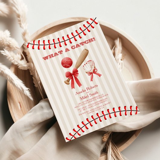Invitation Baseball Sport Parfait Mariage de capture