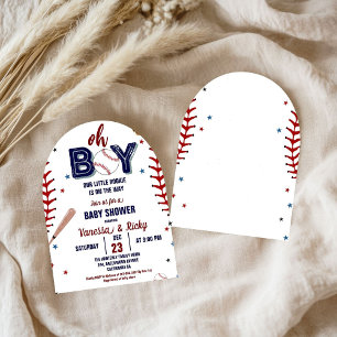 Invitation Baseball Sports Petit Rookie Boy Baby shower