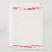 Invitation Baseball Stitching C'est un Baby shower de sport p (Dos)