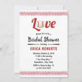 Invitation Baseball Thème Sports Mariage Fête des mariées (Devant)