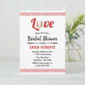 Invitation Baseball Thème Sports Mariage Fête des mariées (Debout devant)