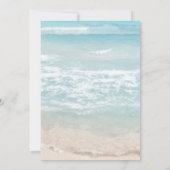 Invitation Bash de la mariée |  Mariage moderne de plage à mo (Dos)