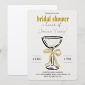 Invitation Bash de mariage & Appel de cocktail mariage (Devant / Derrière)