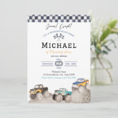 Invitation Bash de Monster Truck Boom Crash (Debout devant)