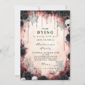 Invitation Bash gothique romantique sombre Halloween (Devant)