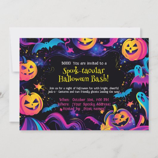 Invitation đ Bash Halloween taculaire ! (Devant)