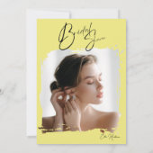 Invitation Bash nuptial Fleur sauvage rustique (Dos)