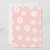 Invitation Basilique florale blanche et rose Anniversaire (Dos)