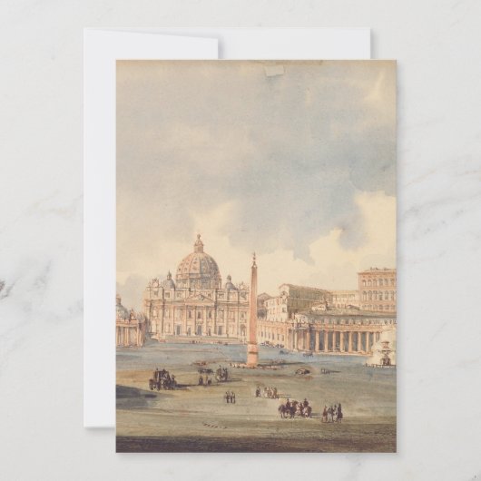 Invitation Basilique papale Saint-Pierre du Vatican (Devant)
