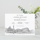 Invitation Basilique Saint-Pierre mariage (Debout devant)