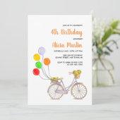 Invitation Basket à fleurs Boulon à tout âge Anniversaire (Debout devant)