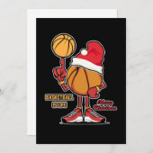 Invitation Basket-ball (Devant / Derrière)